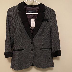 NEW WITH TAGS French Connection Black/White Pop Dot Blazer 4